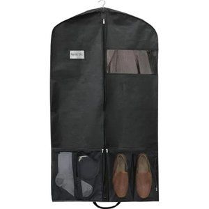 New 43-Inch Heavy Duty Garment Bag w/Pocket for Dresses Coats Shirts Etc